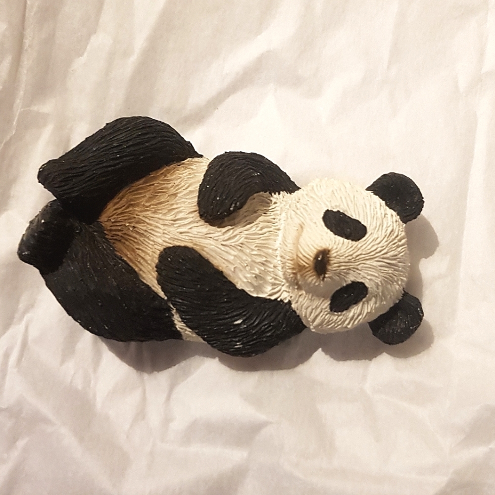 Sleeping Panda Cub Figurine